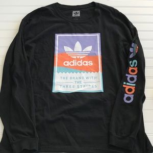 Adidas Three Stripe Graphic Tee Men’s Size XL